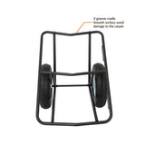 Steel Carpet Dolly Cart, 1000 lb Load Capacity, V-Groove Platform, 31"L x 22"W x 20"H