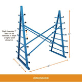 Mropurchase Horizontal Pipe Storage Rack, 1,000 lb Capacity, 7 Shelves, 60"L x 36"D x 66"H