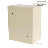 Medical Narcotics Storage Cabinet, Dual Door with Independent Locks, 12"W x 8"D x 15"H, Steel