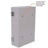 Medicine Storage Cabinet, Dual Door, Wall Mount, 9.5"W x 4.5"D x 15"H, Steel